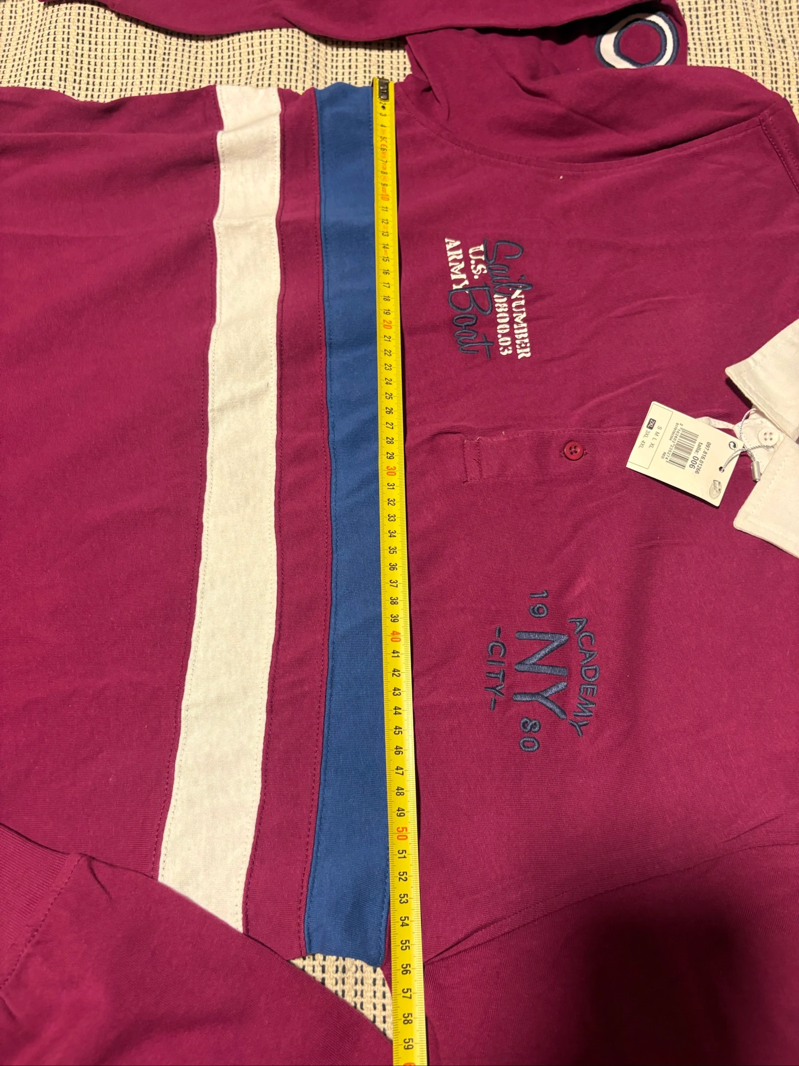 polo rugby manga larga bordô the unit 2xl novo com etiquetas – photo 10